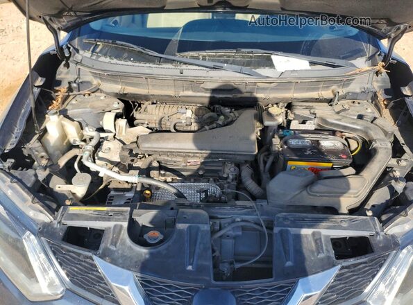 KNMAT2MTXGP726719 2016 NISSAN ROGUE Black Widok komory silnika