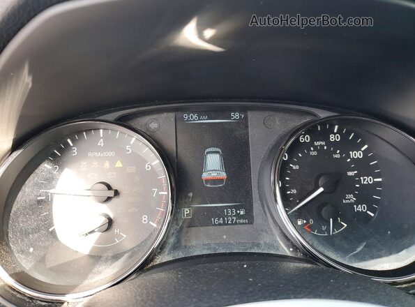 KNMAT2MTXHP551177 2017 NISSAN ROGUE Black Вид щитка приладів
