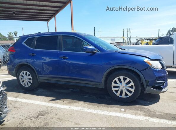 KNMAT2MTXHP566889 2017 NISSAN ROGUE Синий Вид задней части салона