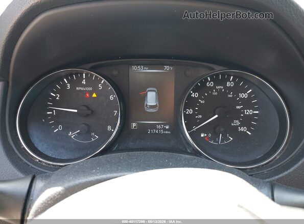 KNMAT2MTXHP566889 2017 NISSAN ROGUE Синий Вид задних сидений