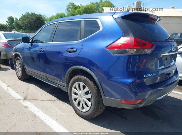 KNMAT2MTXHP566889 2017 NISSAN ROGUE Синий Задняя левая четверть