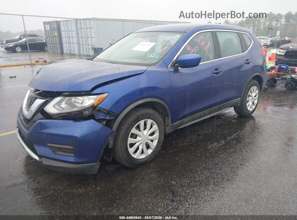 KNMAT2MTXJP577283 2018 NISSAN ROGUE Blue წინა მარცხენა ხედი სამი მეოთხედიდან