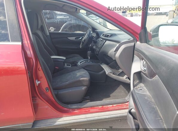 KNMAT2MV0GP722387 2016 NISSAN ROGUE Maroon Вид салону спереду