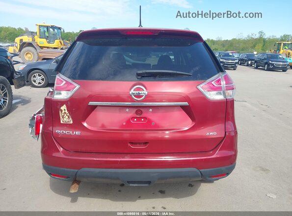 KNMAT2MV0GP722387 2016 NISSAN ROGUE Maroon 