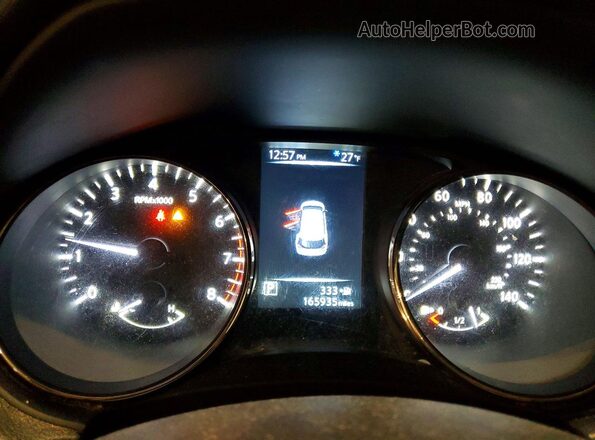 KNMAT2MV0HP564280 2017 NISSAN ROGUE Синий Вид щитка приборов