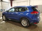 2017 Nissan Rogue Sv Синий vin: KNMAT2MV0HP564280