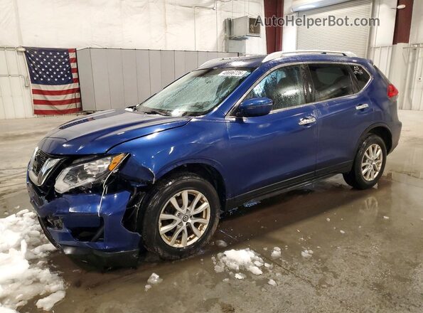 KNMAT2MV0HP564280 2017 NISSAN ROGUE Синий Передняя левая четверть