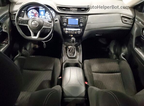 KNMAT2MV0HP564280 2017 NISSAN ROGUE Синий Вид панели приборов