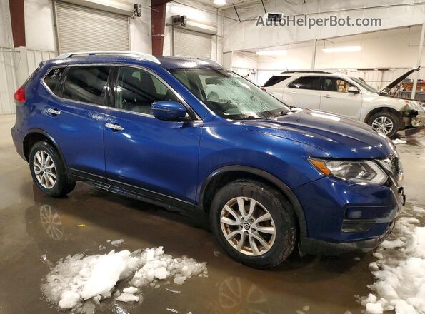 KNMAT2MV0HP564280 2017 NISSAN ROGUE Синий Передняя правая четверть