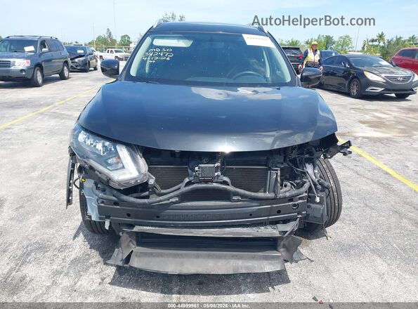 KNMAT2MV0JP563684 2018 NISSAN ROGUE Black Widok wnętrza z tyłu