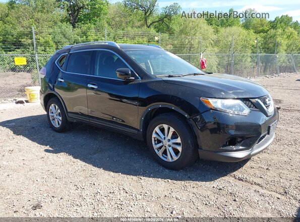 KNMAT2MV1GP707381 2016 NISSAN ROGUE Black წინა მარჯვენა