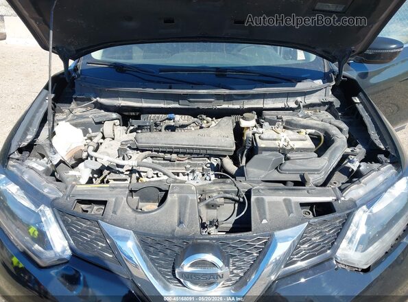 KNMAT2MV1GP707381 2016 NISSAN ROGUE Black უკანა ხედი