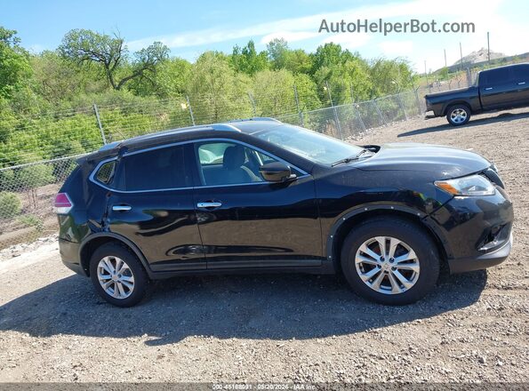 KNMAT2MV1GP707381 2016 NISSAN ROGUE Black უკანა სალონის ხედი