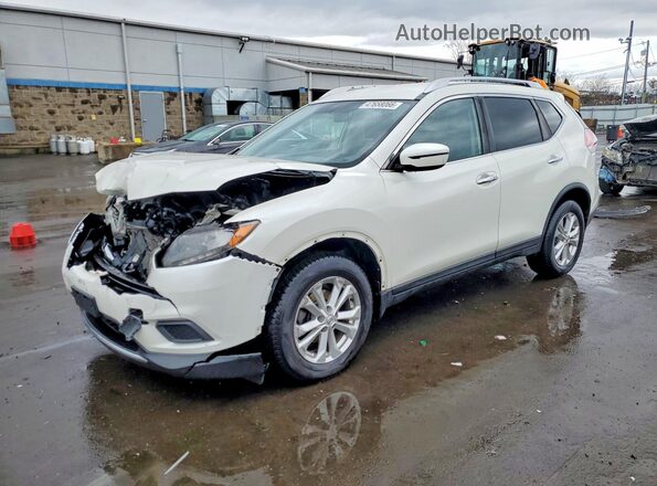 KNMAT2MV1GP727100 2016 NISSAN ROGUE White Առջևի ձախ երեք քառորդ տեսարան