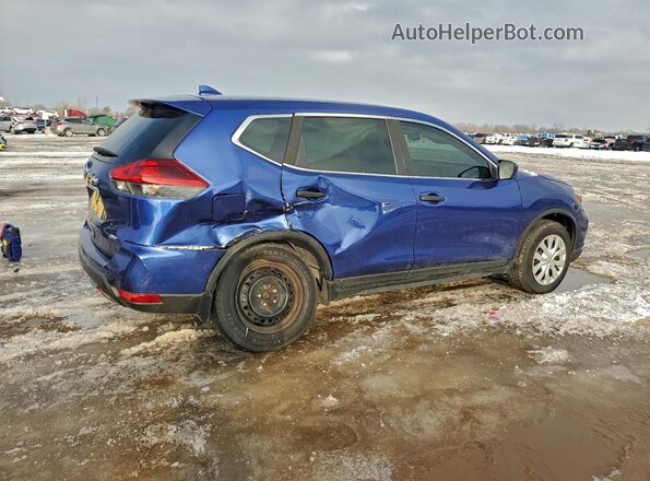 KNMAT2MV1JP517636 2018 NISSAN ROGUE Blue Задня права чверть