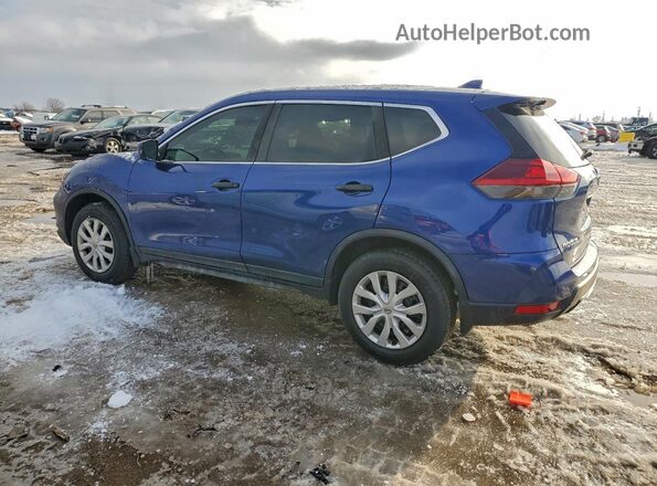 KNMAT2MV1JP517636 2018 NISSAN ROGUE Blue Задня ліва чверть