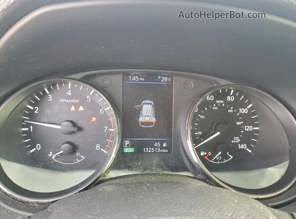 KNMAT2MV1JP517636 2018 NISSAN ROGUE Blue Вид щитка приладів