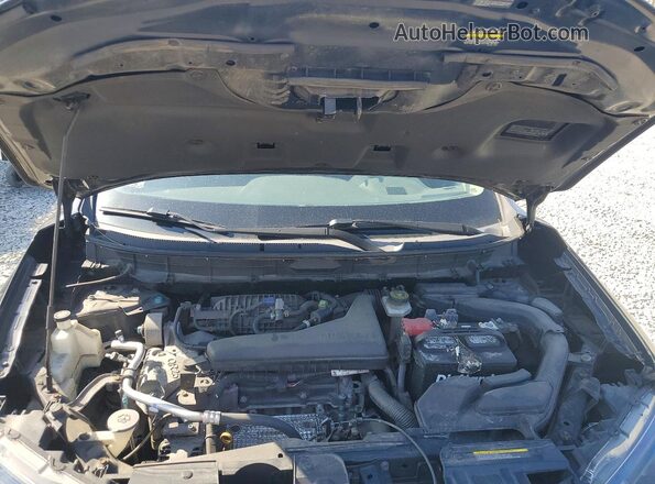 KNMAT2MV2JP593396 2018 NISSAN ROGUE Black ძრავის განყოფილების ხედი