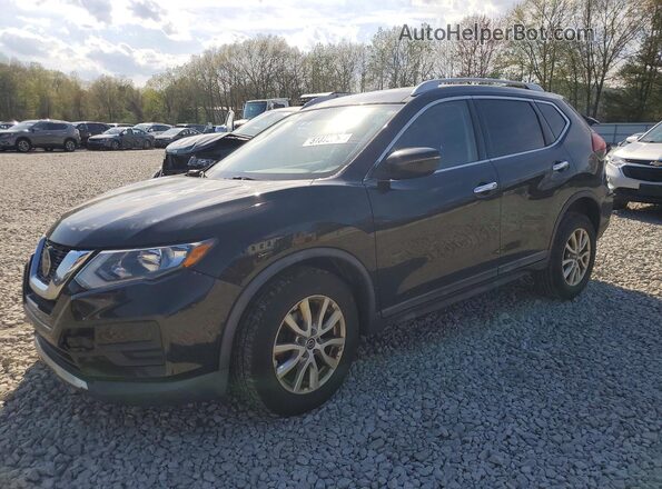 KNMAT2MV2JP593396 2018 NISSAN ROGUE Black წინა მარცხენა ხედი სამი მეოთხედიდან