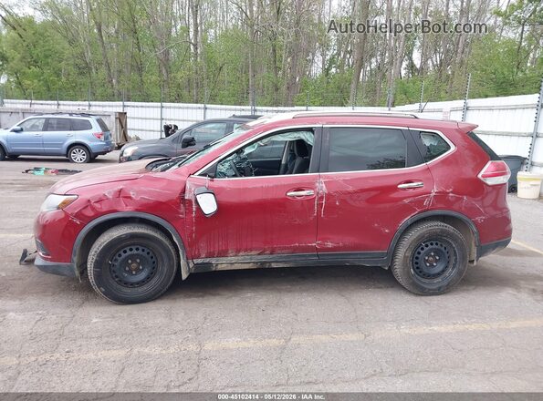 KNMAT2MV3GP602096 2016 NISSAN ROGUE Красный Панорамный вид салона 360°