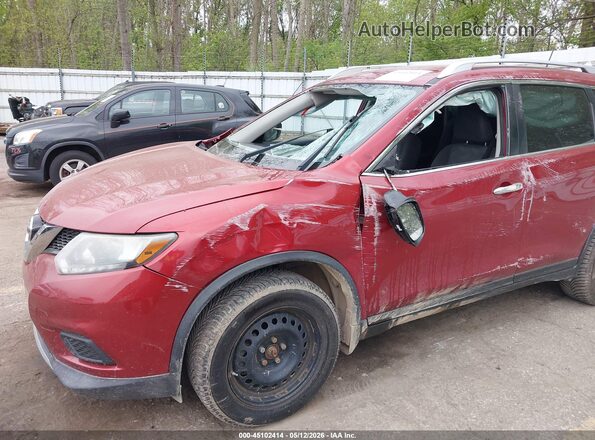 KNMAT2MV3GP602096 2016 NISSAN ROGUE Красный Вид спереди
