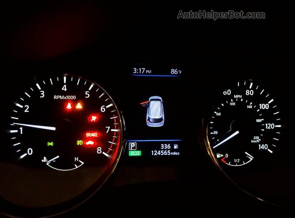 KNMAT2MV3JP503611 2018 NISSAN ROGUE Черный Вид щитка приборов