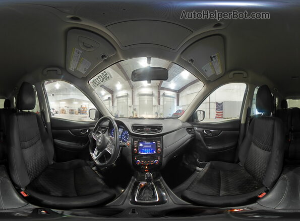 KNMAT2MV3JP503611 2018 NISSAN ROGUE Черный Панорамный вид салона 360°