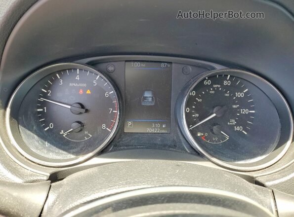 KNMAT2MV3KP540336 2019 NISSAN ROGUE Silver Սարքավորումների վահանակի տեսք