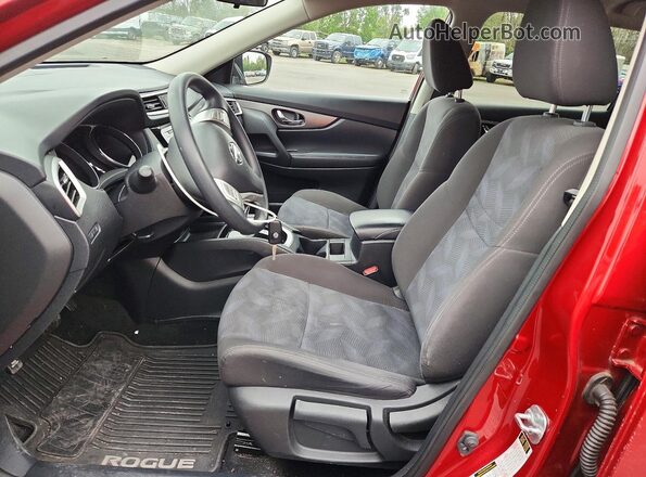 KNMAT2MV4GP667832 2016 NISSAN ROGUE Red Սալոնի դիմացի տեսք