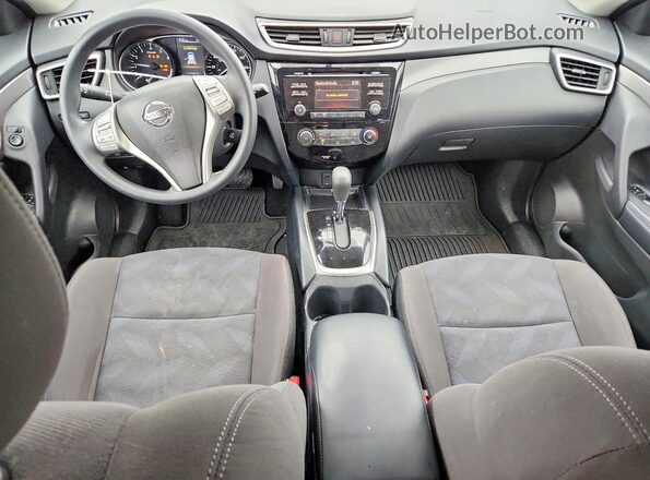 KNMAT2MV4GP667832 2016 NISSAN ROGUE Red Առջևի վահանակի տեսք