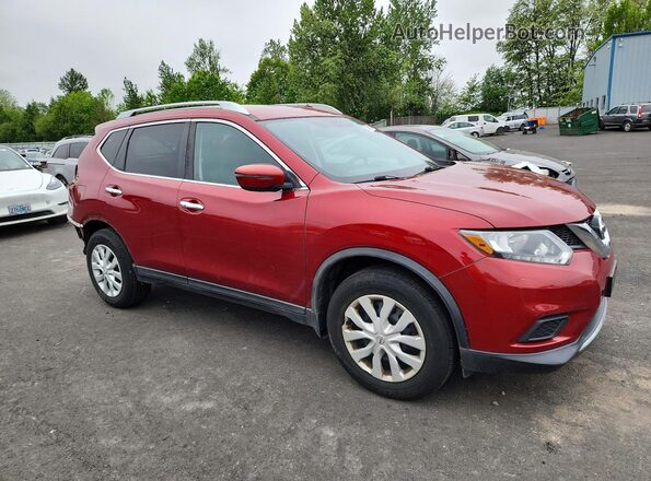 KNMAT2MV4GP667832 2016 NISSAN ROGUE Red Առջևի աջ