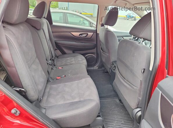 KNMAT2MV4GP667832 2016 NISSAN ROGUE Red Հետևի նստատեղերի տեսք