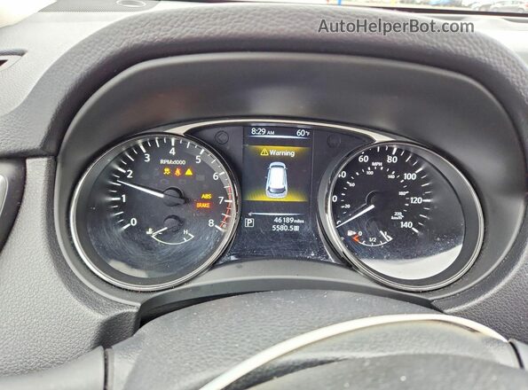 KNMAT2MV4GP667832 2016 NISSAN ROGUE Red Սարքավորումների վահանակի տեսք