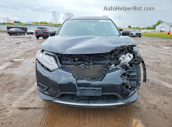 KNMAT2MV4GP669323 2016 NISSAN ROGUE Black Вид спереду