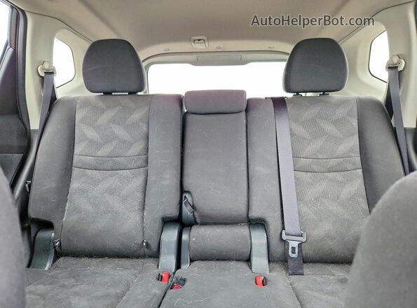 KNMAT2MV4GP669323 2016 NISSAN ROGUE Black Вид задніх сидінь