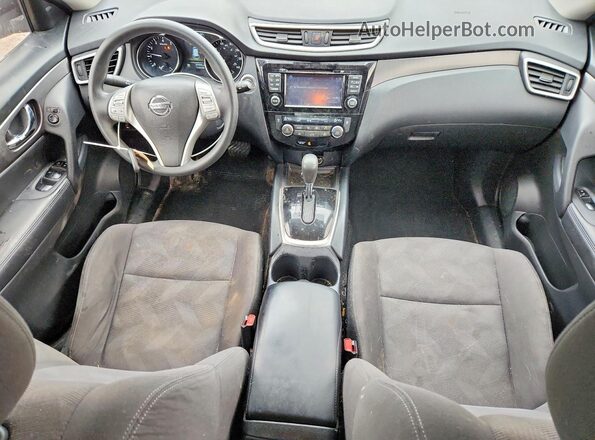 KNMAT2MV4GP669323 2016 NISSAN ROGUE Black Вид панелі приладів