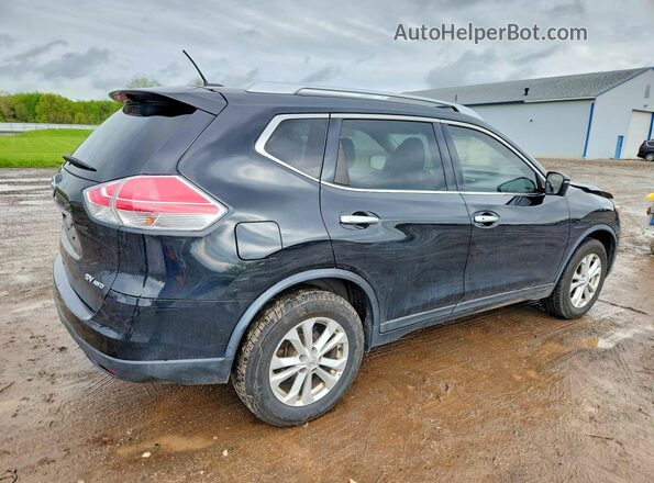 KNMAT2MV4GP669323 2016 NISSAN ROGUE Black Задня права чверть