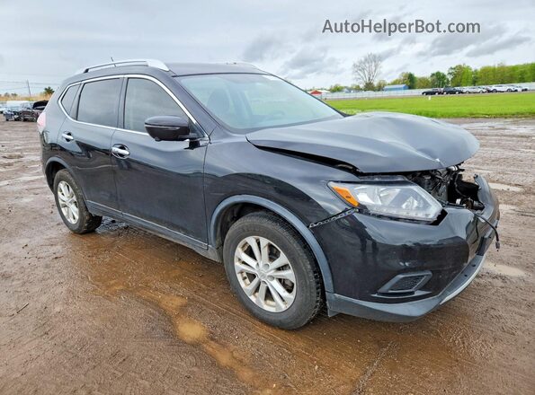KNMAT2MV4GP669323 2016 NISSAN ROGUE Black Передня права чверть
