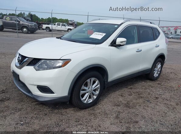 KNMAT2MV4GP671976 2016 NISSAN ROGUE White Vista tres cuartos delantera izquierda
