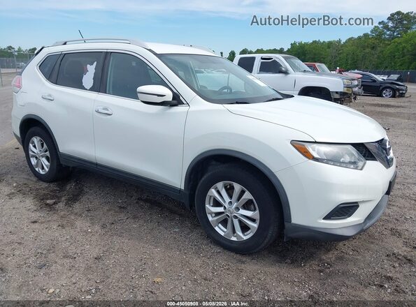 KNMAT2MV4GP671976 2016 NISSAN ROGUE White Delantero derecho