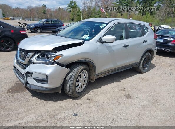KNMAT2MV4JP586370 2018 NISSAN ROGUE Silver Przód lewy