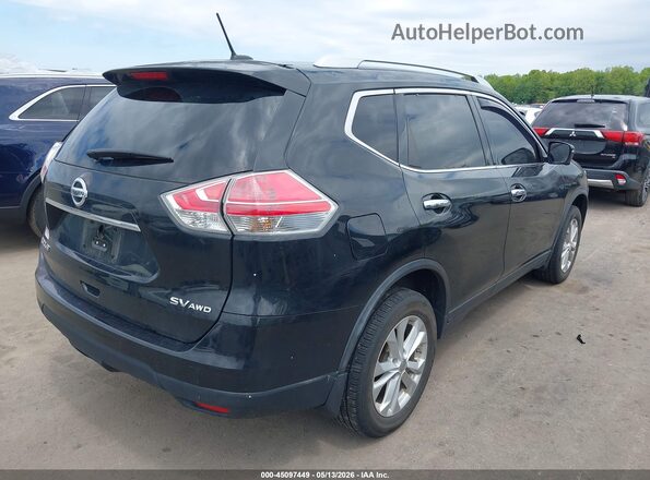 KNMAT2MV5GP595183 2016 NISSAN ROGUE Black Trasero derecho