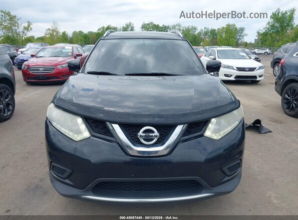 KNMAT2MV5GP595183 2016 NISSAN ROGUE Black Vista del cuadro de instrumentos