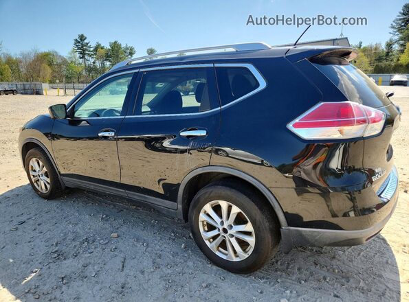 KNMAT2MV5GP642938 2016 NISSAN ROGUE Черный Задняя левая четверть