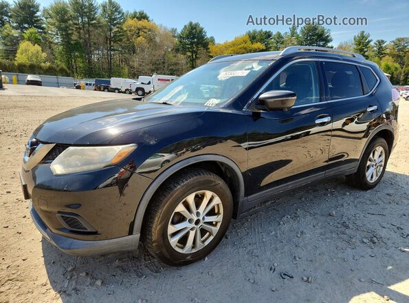 KNMAT2MV5GP642938 2016 NISSAN ROGUE Черный Передняя левая четверть
