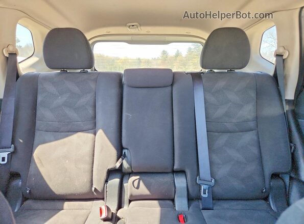 KNMAT2MV5GP642938 2016 NISSAN ROGUE Черный Вид задних сидений