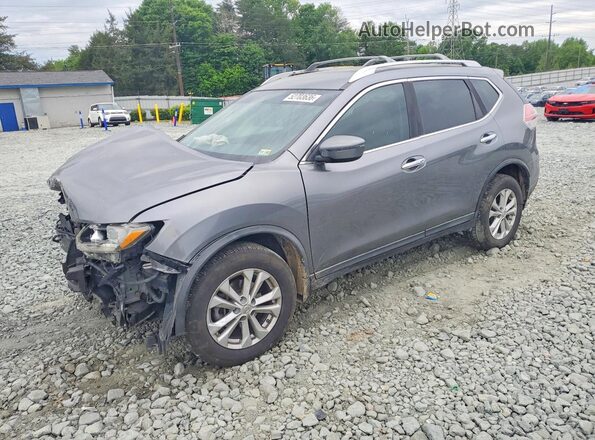 KNMAT2MV5GP643992 2016 NISSAN ROGUE Gray Vista tres cuartos delantera izquierda