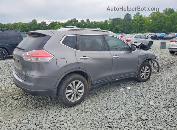 KNMAT2MV5GP643992 2016 NISSAN ROGUE Gray Trasero derecho