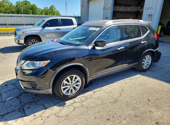 KNMAT2MV5HP578921 2017 NISSAN ROGUE Black წინა მარცხენა ხედი სამი მეოთხედიდან