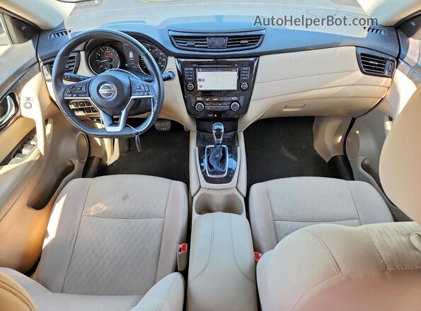 KNMAT2MV5HP578921 2017 NISSAN ROGUE Black წინა პანელის ხედი